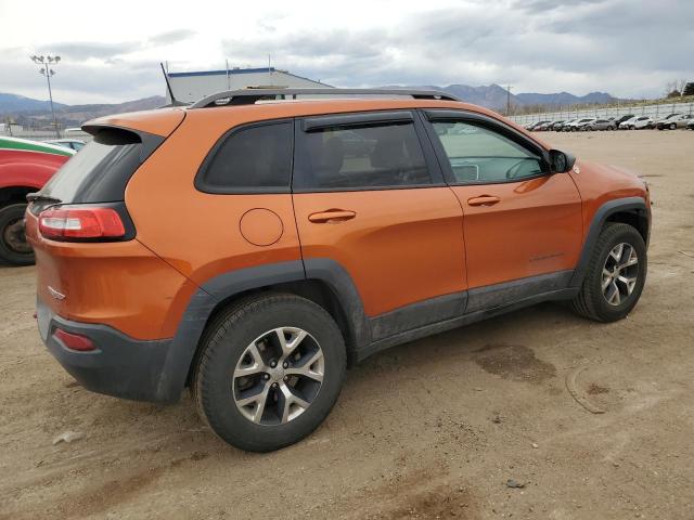 1C4PJMBS2GW132928 - 2016 JEEP CHEROKEE TRAILHAWK ORANGE photo 3
