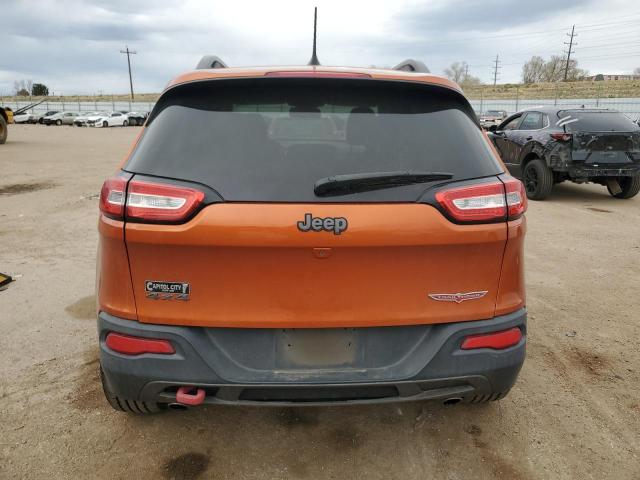 1C4PJMBS2GW132928 - 2016 JEEP CHEROKEE TRAILHAWK ORANGE photo 6