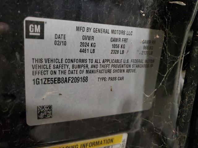 1G1ZE5EB8AF209168 - 2010 CHEVROLET MALIBU LTZ შავი ფოტო 12