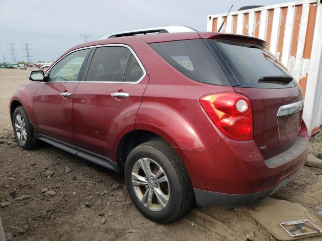 2CNFLGEW6A6392087 - 2010 CHEVROLET EQUINOX LTZ RED photo 2