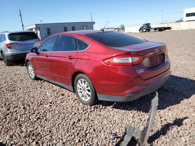 3FA6P0G70GR122978 - 2016 FORD FUSION S RED photo 2