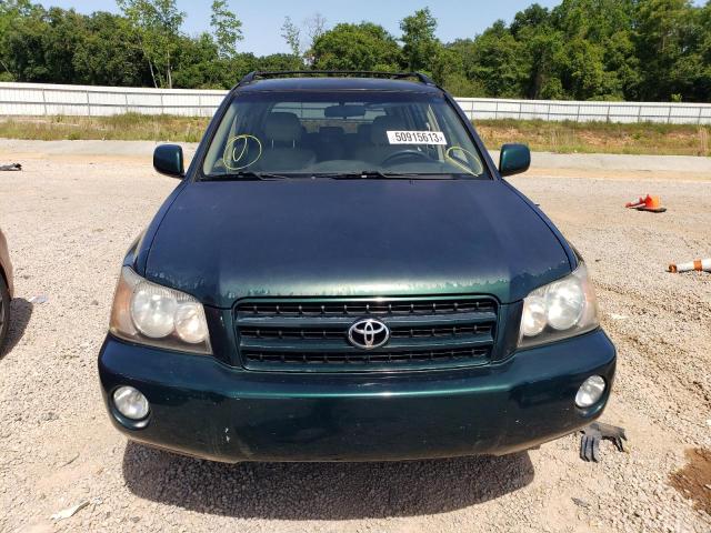 JTEHF21A720089472 - 2002 TOYOTA HIGHLANDER LIMITED GREEN photo 5