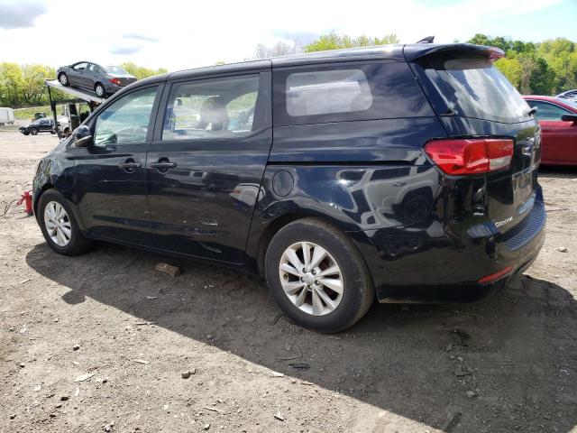 KNDMA5C11H6279659 - 2017 KIA SEDONA L BLACK photo 2