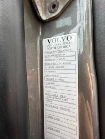 4V4NC9EH1KN900139 - 2019 VOLVO VN VNL GRAY photo 10