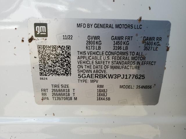 5GAERBKW3PJ177625 - 2023 BUICK ENCLAVE ESSENCE 白色 照片 14