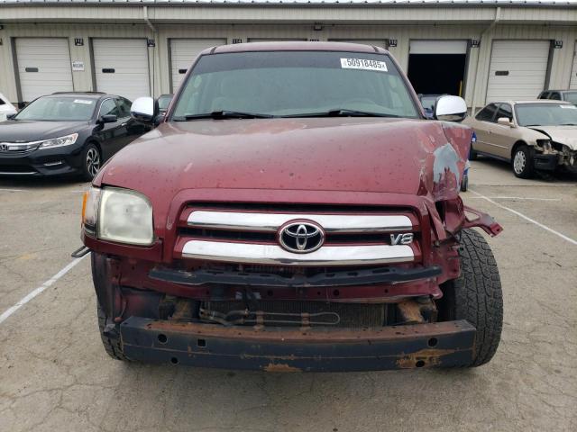 5TBBT44194S454687 - 2004 TOYOTA TUNDRA ACCESS CAB SR5 BURGUNDY photo 5