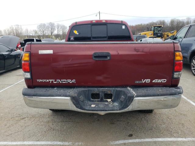 5TBBT44194S454687 - 2004 TOYOTA TUNDRA ACCESS CAB SR5 BURGUNDY photo 6