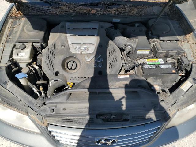 KMHFC46F27A199296 - 2007 HYUNDAI AZERA SE GRAY photo 11