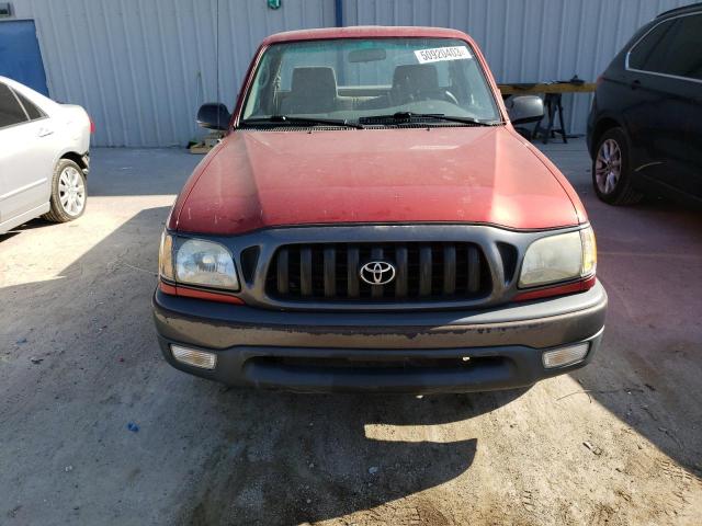 5TENL42N02Z084871 - 2002 TOYOTA TACOMA RED photo 5