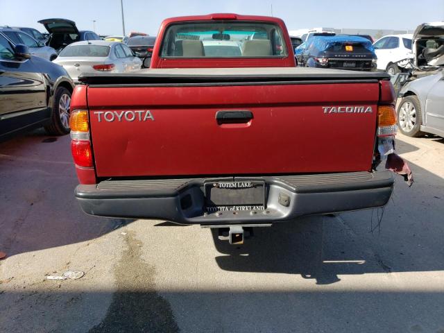 5TENL42N02Z084871 - 2002 TOYOTA TACOMA RED photo 6