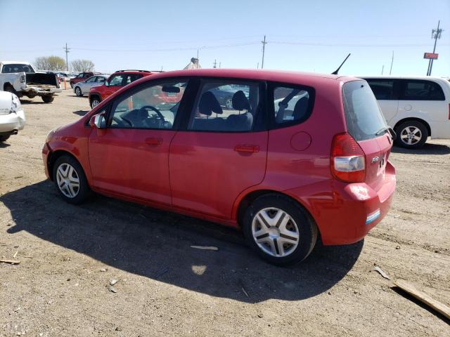 JHMGD37458S067088 - 2008 HONDA FIT RED photo 2