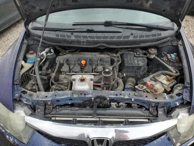 2HGFA16649H512136 - 2009 HONDA CIVIC LX-S أزرق صورة 11