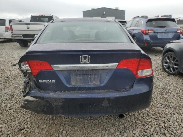 2HGFA16649H512136 - 2009 HONDA CIVIC LX-S أزرق صورة 6