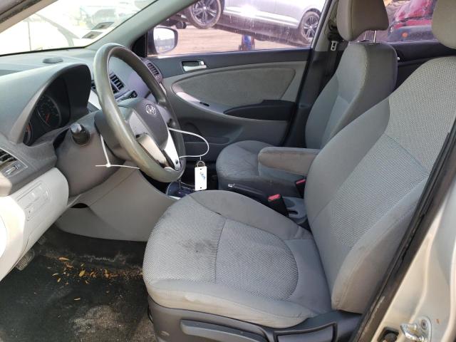 KMHCT4AEXCU217571 - 2012 HYUNDAI ACCENT GLS SILVER photo 7