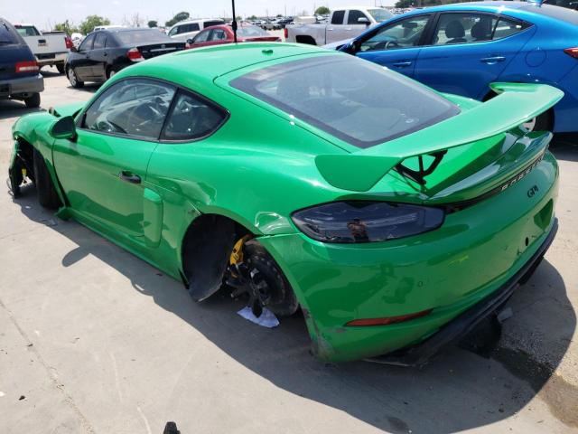 WP0AC2A82PS275122 - 2023 PORSCHE CAYMAN GT4 GREEN photo 2