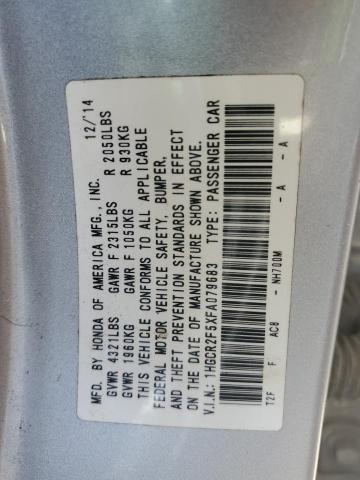1HGCR2F5XFA079683 - 2015 HONDA ACCORD SPORT 银色 照片 13
