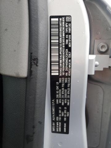 ZASPAKBN2L7C91524 - 2020 ALFA ROMEO STELVIO TI SILVER photo 12