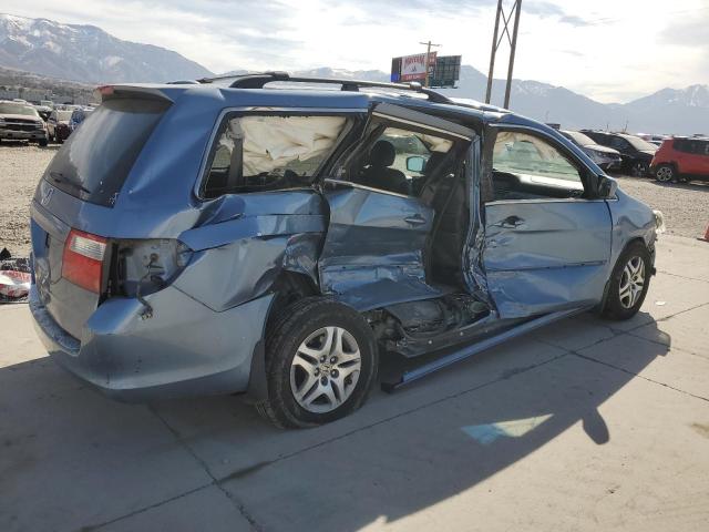 5FNRL387X6B127432 - 2006 HONDA ODYSSEY EXL BLUE photo 3