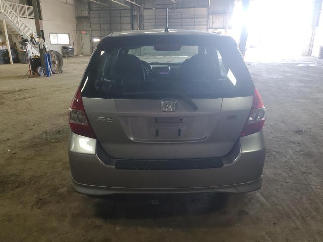 JHMGD38697S023920 - 2007 HONDA FIT S GRAY photo 6