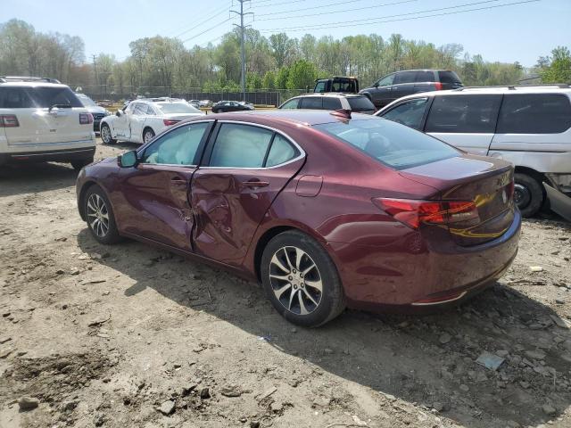 19UUB1F59FA005206 - 2015 ACURA TLX TECH MAROON photo 2