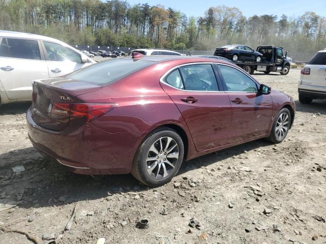 19UUB1F59FA005206 - 2015 ACURA TLX TECH MAROON photo 3