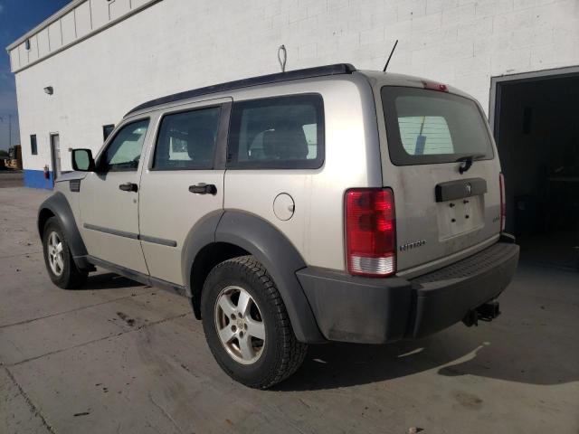 1D8GU28K28W185778 - 2008 DODGE NITRO SXT TAN photo 2