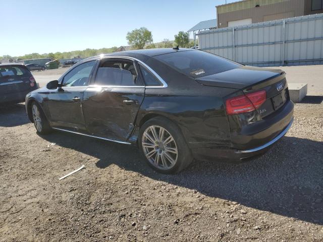 WAUR2AFD4DN018735 - 2013 AUDI A8 L QUATTRO BLACK photo 2