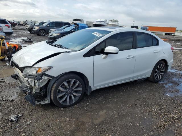 19XFB2F99EE002107 - 2014 HONDA CIVIC EXL WHITE photo 1