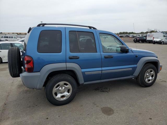 1J4GL48K65W654101 - 2005 JEEP LIBERTY SPORT BLUE photo 3