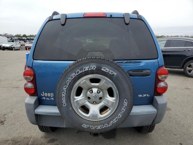 1J4GL48K65W654101 - 2005 JEEP LIBERTY SPORT BLUE photo 6