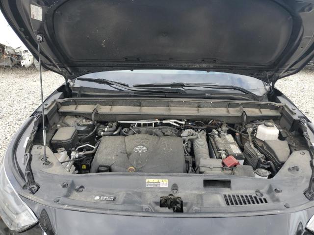 5TDGZRBH4MS559078 - 2021 TOYOTA HIGHLANDER XLE BLACK photo 12