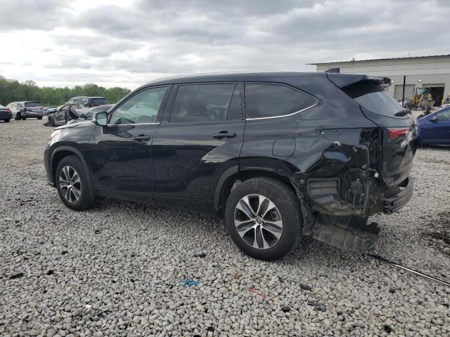 5TDGZRBH4MS559078 - 2021 TOYOTA HIGHLANDER XLE BLACK photo 2