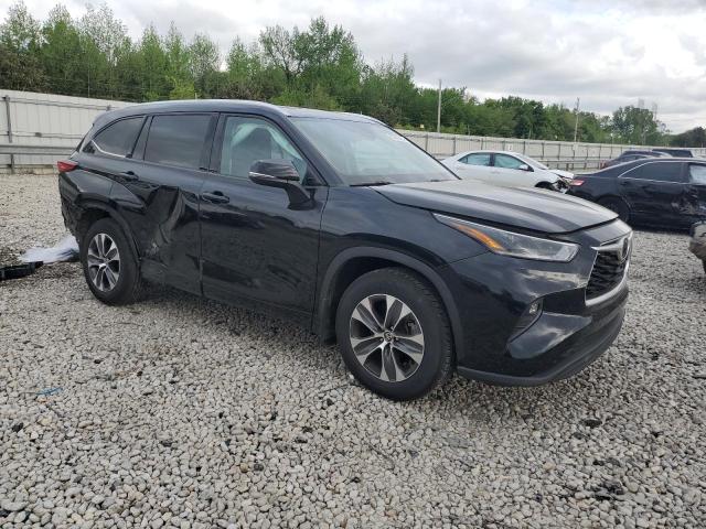 5TDGZRBH4MS559078 - 2021 TOYOTA HIGHLANDER XLE BLACK photo 4