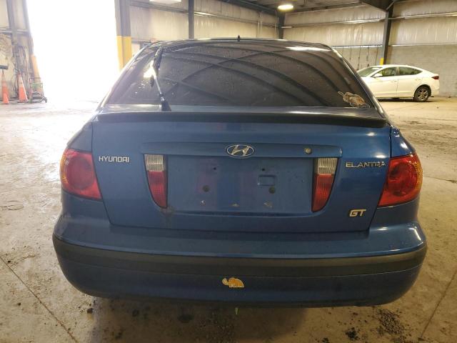 KMHDN55D23U101416 - 2003 HYUNDAI ELANTRA GLS BLUE photo 6