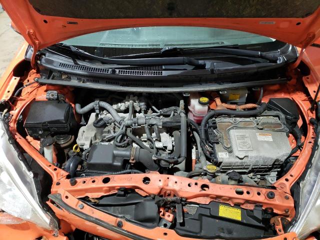 JTDKDTB36D1035826 - 2013 TOYOTA PRIUS C ORANGE photo 11