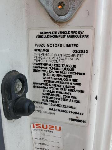 JALE5W160D7900437 - 2013 ISUZU NQR WHITE photo 13