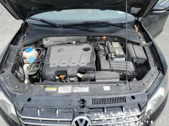 1VWCN7A34DC063877 - 2013 VOLKSWAGEN PASSAT SEL BLACK photo 11