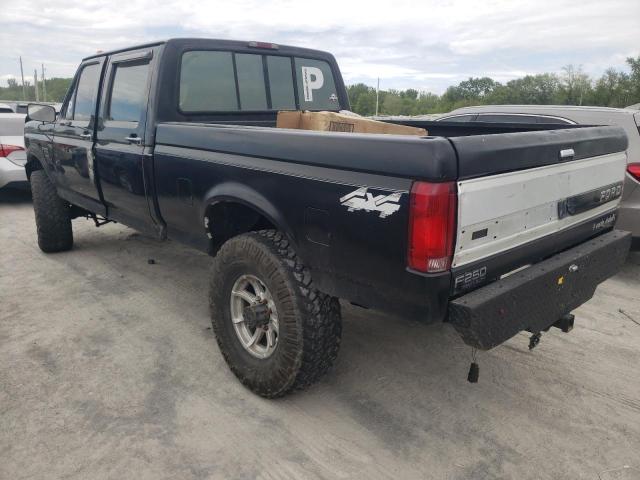 1FTHW26F3VEB41776 - 1997 FORD F250 BLACK photo 2