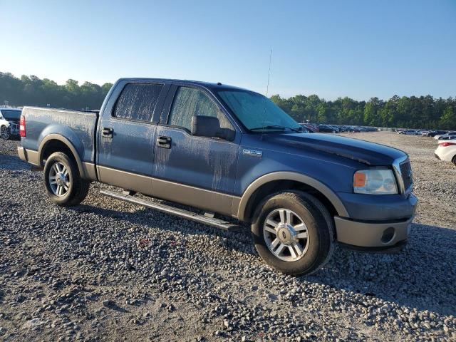 1FTPW12576FA15645 - 2006 FORD F150 SUPERCREW BLUE photo 4