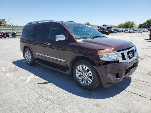 5N1BA0NF3FN605379 - 2015 NISSAN ARMADA PLATINUM MAROON photo 4