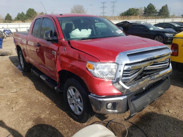 5TFUW5F15GX498579 - 2016 TOYOTA TUNDRA DOUBLE CAB SR/SR5 RED photo 4