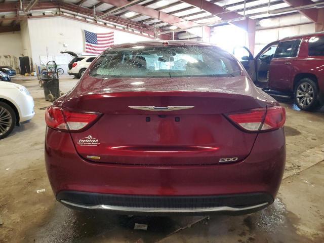 1C3CCCAB4FN603636 - 2015 CHRYSLER 200 LIMITED MAROON photo 6