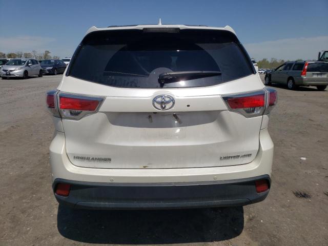 5TDDKRFH2FS203314 - 2015 TOYOTA HIGHLANDER LIMITED WHITE photo 6