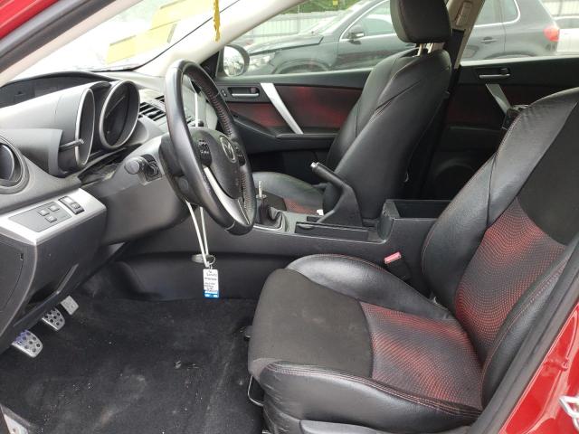 JM1BL1L38C1634621 - 2012 MAZDA SPEED 3 RED photo 7