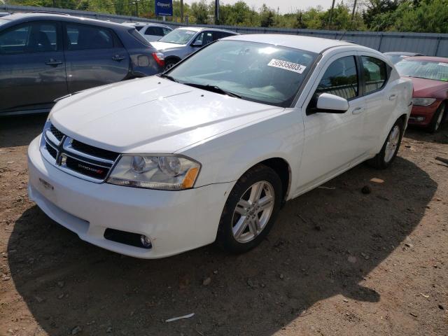 1C3CDZCB8DN768230 - 2013 DODGE AVENGER SXT WHITE photo 1