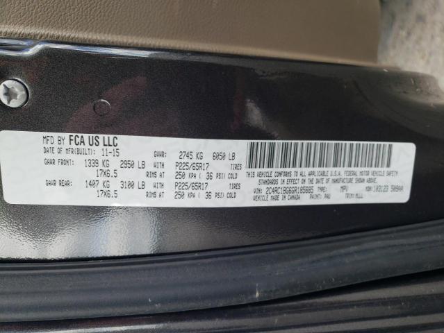 2C4RC1BG6GR185685 - 2016 CHRYSLER TOWN & COU TOURING 灰色 照片 13