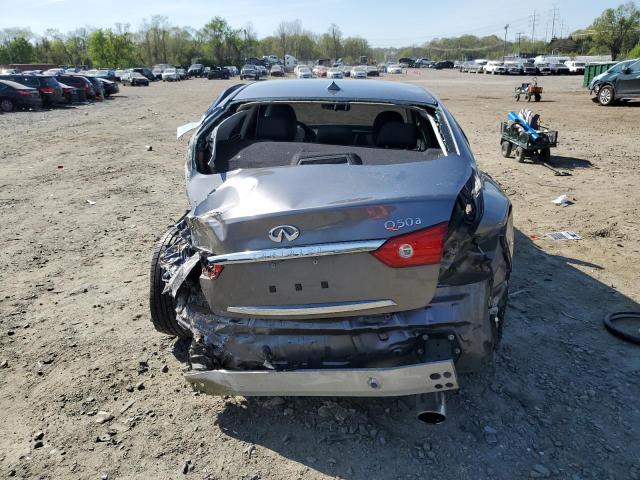 JN1BV7AP3FM343386 - 2015 INFINITI Q50 BASE SILVER photo 6