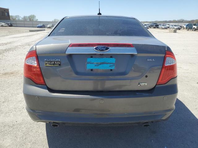 3FAHP0JG7AR243290 - 2010 FORD FUSION SEL GRAY photo 6