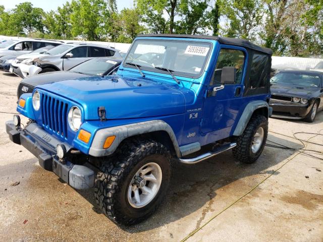 1J4FA39S72P768026 - 2002 JEEP WRANGLER / X BLUE photo 1