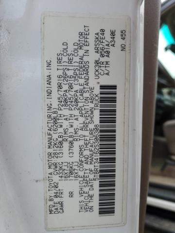 5TBRT34162S306308 - 2002 TOYOTA TUNDRA ACCESS CAB 白色 照片 12